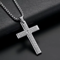 Collier Croix Gravée